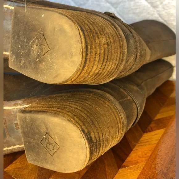 Donald Pliner Donata distressed suede boot in dark brown - Picture 13 of 15